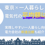 東京×一人暮らしの電気代平均！ムダをなくす節約術