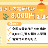 一人暮らしの電気代8,000円はもったいない！高い原因と節約術を徹底解説