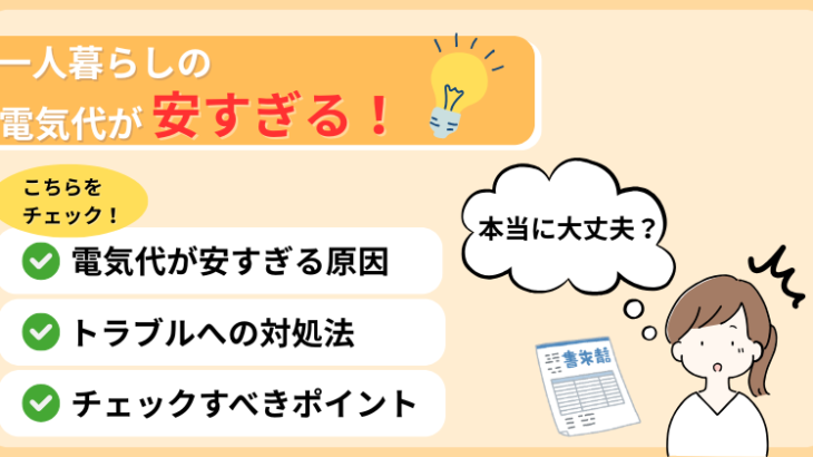 一人暮らしの電気代が安すぎるのは危険信号？節約？徹底解説で不安を解消！